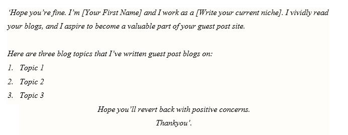 Guest post  Pitch